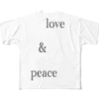 しゅわっち。の人類を平和にするセリフ② フルグラフィックTシャツ
