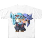 ぺジュン(Skeb受付中)の理流＆安眠 フルグラフィックTシャツ