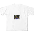 junsen　純仙　じゅんせんのJUNSEN（純仙）侍と風景 All-Over Print T-Shirt