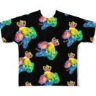 トチヲ取り扱い代理店のハゲチャビーン恐竜 All-Over Print T-Shirt