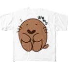 mycしょうてんのもぐパイセン おすわり All-Over Print T-Shirt