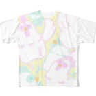 あいてむレインボーのニワトリさん（いっぱい） All-Over Print T-Shirt