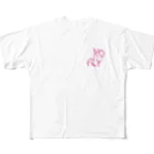 zakizakiのCHERRY All-Over Print T-Shirt