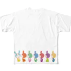 の～ののお店のうさみんず All-Over Print T-Shirt