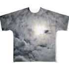 空屋　sorayakusakaの集合する羊雲＊ フルグラフィックTシャツ