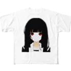 Broken Angelの黒髪の女の子 フルグラフィックTシャツ