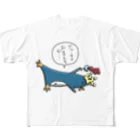 ひよこ男爵とまだむにゃんの皇帝ペンギンくん All-Over Print T-Shirt