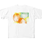 color on colorのcolor on color / オレンジの陽だまり フルグラフィックTシャツ