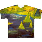 savaのSankaku  tree2 All-Over Print T-Shirt