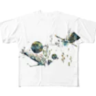 針金鳥の海底の人 フルグラフィックTシャツ