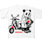 白黒迷彩のVESPANDA フルグラフィックTシャツ