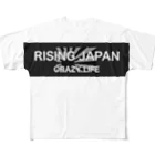 RISING JAPANのBLACK RISING SUN G フルグラフィックTシャツ