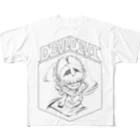 バッくん💣のDEVIDEVI-小さな悪魔- フルグラフィックTシャツ