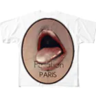 Monsieur DのFellation de Paris (Brown version) フルグラフィックTシャツ