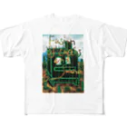 AkironBoy's_Shopのサボテンとサウナの融合 (Fusion of cactns and Sauna) フルグラフィックTシャツ