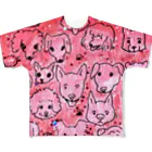 三姉妹とウフフのお店の犬犬犬 All-Over Print T-Shirt