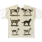 J. Jeffery Print Galleryの1802年ドイツの犬たち All-Over Print T-Shirt