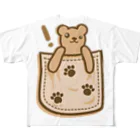 AURA_HYSTERICAのBear_in_the_Pocket All-Over Print T-Shirt