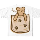 AURA_HYSTERICAのBear_in_the_Pocket フルグラフィックTシャツ