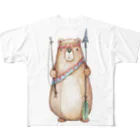 オーストラリアモニークデジタルアートグッズ♡　desighd by Monique のボヘミアンベアTシャツ All-Over Print T-Shirt