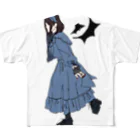 🤍一ノ瀬 彩 🐇⸒⸒ suzuri支店🤍のゴスロリ女子/無地【一ノ瀬彩】 All-Over Print T-Shirt