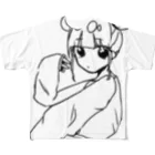 TRRRRRの女の子 フルグラフィックTシャツ