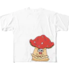 lolabunny のびっくりキノコ All-Over Print T-Shirt