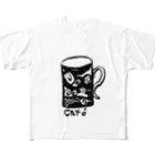 junsen　純仙　じゅんせんの JUNSEN（純仙）Hora del café　コーヒータイム　２０１８０１１０ フルグラフィックTシャツ