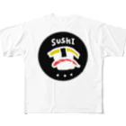 Chanz0のSUSHI フルグラフィックTシャツ