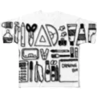 Nhat markのStationery etc. フルグラフィックTシャツ