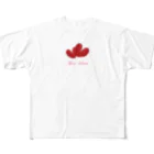 savannahのTwin Hearts フルグラフィックTシャツ