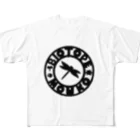 くーちゃんのビオトープ孟子（ロゴ）黒 All-Over Print T-Shirt