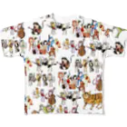 平和と書いて猫と読むの猫と読んで平和と書く All-Over Print T-Shirt