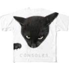 CONSOLER(コンソレ)のCONSOLER 猫 004 フルグラフィックTシャツ