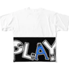 PLAY clothingのPLAY  ALPHABET LOGO ① フルグラフィックTシャツ