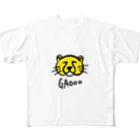 Chris designのライオン　虎　ヒョウ　チーター フルグラフィックTシャツ