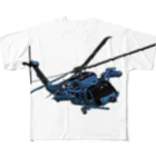 Y.T.S.D.F.Design　自衛隊関連デザインの航空自衛隊　UH-60J　 All-Over Print T-Shirt