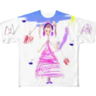 きっずしょっぷの飴を持った女の子 フルグラフィックTシャツ