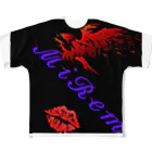 𝓜𝓲𝓡𝓮𝓶💋（ミレムKiss）の𝓜𝓲𝓡𝓮𝓶💋 フルグラフィックTシャツ