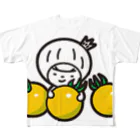 きくのらくがきの黄色ミニトマト All-Over Print T-Shirt