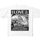 温泉が好き！～温泉グッズのお店～の温泉大好き！ワニだって温泉入りたい All-Over Print T-Shirt