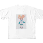 くまねこのハッピーちゃん All-Over Print T-Shirt