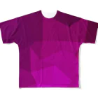 gemgemshopのポリゴン (紫) All-Over Print T-Shirt