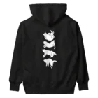 ⌬ LazyMEA ⌬の無重力猫（背面印刷・文字なし） Heavyweight Hoodie