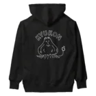 トシゾーのSUZURIのとこのキュウコン（白抜き・アーチ文字） Heavyweight Hoodie