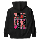 LalaHangeulのハングルの数字 漢数字バージョン バックプリント Heavyweight Hoodie