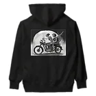 Skull sectionのバイクとガイコツ（黒メイン） Heavyweight Hoodie