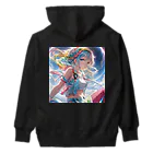 かわいい娘ショップのレインボウ娘 Heavyweight Hoodie