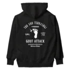 【SALE】Tシャツ★1,000円引きセール開催中！！！kg_shopの[★バック] GOUT ATTACK (文字ホワイト) Heavyweight Hoodie