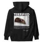 Let's go vegan!のTerrified ヘビーウェイトパーカー